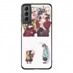 Anime telefoni&uuml;mbris Samsung Galaxy S9 S8 S10 S21 S22 S20 Plus S21fe S10e Note 20 10plus pehme tagakaanega Demon Slayer Coque Capa For Samsung Note 9