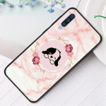 Roosa marmorist lillega silikoonist telefoni&uuml;mbris Samsung Galaxy A50 A70 A10 A20e A30 A40 A20s A10s A10e A80 A90 A60 A30s kaanele For Samsung A10e