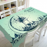 Ramadani laudlina K&ouml;&ouml;k Ristk&uuml;likukujuline laudlina Poolkuu Eid Kodu Lauatarvikud Moslemi mo&scaron;eefestival Peolaudlina 40x70cm15x27inch