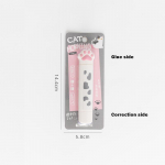 1 tk kassi hommikune korrigeeriv teip ja liimipulk Cute Claw kahepoolsed funktsiooni parandavad teibid