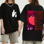 Mootorsaag Mees Anime T-s&auml;rk Naiste Warrior Denji Manga T-s&auml;rgid Multifilm Koomiks Makima Hayakawa Aki Pochita Puuvillased T-s&auml;rk Unisex suvine T-s&auml;rk S