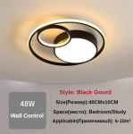 Laevalgusti kodukaunistus Moodne lael&uuml;hter Led-valgustid elutuppa s&ouml;&ouml;gituba &otilde;ppet&ouml;&ouml; Lastetoa sisevalgustus D:40cm*10cm must