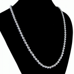 Minimalism 100% 925 Proovih&otilde;bedast Palliga Kaelakee Ripats Moodne Meeste / Naiste Helmekett Choker 18 -36 tolli 4/5/6//8/10MM 46CM