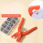 Metallist n&ouml;&ouml;bid koos kinnitustangidega t&ouml;&ouml;riistakomplekt r&otilde;ivaste &otilde;mblemiseks, nahk meisterdamine, meisterdamine 9,5 mm 0,37 tolli punane