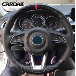 CARDAK DIY auto roolikatted Mazda 3 Axela 2017 2018 Mazda 6 Atenza 2017- CX-3 2018- CX-9 jaoks Black thread gray