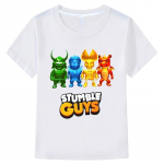 2023 Stumble Guys Laste T-s&auml;rgid Anime Top Suvine l&uuml;hikeste varrukatega T-s&auml;rk y2k t-s&auml;rk laste poisile 10 aastat &uuml;hes t&uuml;kis poiste t&uuml;drukute riided 150