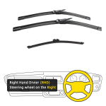 3 TK Ford Escape MK3 Kuga MK2 C520 2013-2019 28 28 11 eesmised tagumised klaasipuhasti harjad esiklaas esiklaasi aknal&otilde;ikuri tarvikud 2017 2018 2019 Right Hand