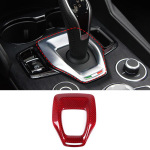 P&auml;ris s&uuml;sinikkiust auto k&auml;iguvahetuspaneeli raami trimmikate sobib Alfa Romeo Giulia/Stelvio auto stiiliga interj&ouml;&ouml;ri jaoks Style A black