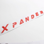 Tasuta v&otilde;tmehoidja embleem Mitsubishi Xpander Logo Boneti logo S&otilde;nastus Autotarvikud Emblem Xpander punane