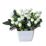 Kunstlillede bonsai plastikust v&auml;ike puupott Kodu Lauaaed Decor Prop roosa