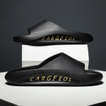 Suvised sussid Meeste pl&auml;tud Lihtne moodne disain sussid PVC materjal Mugavad hingavad pl&auml;tud 42 kuld