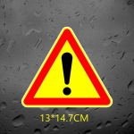 Tri Mishki WCS761 13*14,7cm Hoiatus h&uuml;&uuml;um&auml;rk autokleebis PVC v&auml;rvikas Kleebised Mootorrattatarvikute kleebis