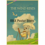 Miyazaki Hayao animefilmide kollektsioon The Wind Rises/Totoro/Spirited Away/Howl Moving Castle plakat toakaunistuse seinakleebiste jaoks 30x21cm