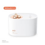 Kaasaskantav ultraheli niisutaja 1000 ml 3600 mAh USB laetav traadita &otilde;huhajuti, topeltd&uuml;&uuml;sid Mountain Humidificador Aroma White