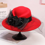 Loor, Must Naiste Talvine Fedora 100% Austraalia villane Cloche M&uuml;tsid Naiste laia &auml;&auml;rega Viltm&uuml;ts Naiste Kikim&uuml;ts kirikum&uuml;tside jaoks 56-58cm 56-58cm