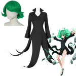 Anime ONE PUNCH-MAN Tatsumaki Cosplay Halloweeni j&otilde;ulud lastele Suures suuruses parukakost&uuml;&uuml;m Uus L-(Costume+Wig)