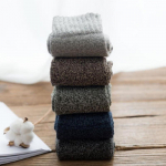 5 paari Meeste villane ka&scaron;miir, paksendatud sport Talvine soe pehme soliidne meeste vabaaja sokid Hingavad Mugavad sokid 5 Pairs