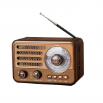 Luksusliku disainiga juhtmevaba Bluetooth-k&otilde;lar Vintage raadiovastuv&otilde;tja Laetav FM/AM/SW TUGI USB/SD/TF HIFI-sterero MP3-m&auml;ngija