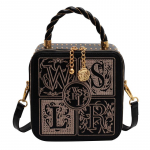 &Otilde;htutikandid Clutch kott naistele Vintage Square Box &Otilde;htukotid Crossbody &Otilde;lakottid must