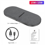 2 in 1 30 W topelt juhtmevaba laadija Samsung S22 S21 topeltkiirlaadimisdoki alus iPhone 14 13 12 11 Xs Xr 8 Airpods 3 Pro jaoks Cloth Dual 10W