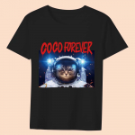 T-s&auml;rk Naiste mood vabaaja jakk &Uuml;markaelusega multikas Fantaasia Space Astronaut Print Pattern seeria &otilde;huke ja mugav s&auml;rk XXXL