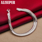 925 h&otilde;bedane 10 mm k&uuml;lgmine madu kett k&auml;ev&otilde;ru ehted 20cm