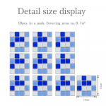 30/10 tk k&ouml;&ouml;gi vannitoa geelplaadi kleebised Isekleepuvad mosaiikkleebised loominguline klaastellistest tapeet 10pc/set pruun