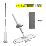 Puhastusmopp Squeeze Dry Lame Mopid Lazy Free Hand Wash Mop M&auml;rg ja kuiv Kodu ja k&ouml;&ouml;gi puhastust&ouml;&ouml;riistad Spin Mop 32cm within 1 pad