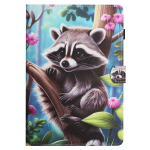 Samsung Galaxy Tab A 10.1, Tab S6 Lite, Tab A7 Lite, Tab A7 10.4, Tab A 10.5, Tab S5e jaoks. Armas looma- ja maastikumustriga PU-nahast tahvelarvuti&uuml;mbris Galaxy Tab A 10.1 (2019)