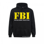 FBI naissoost kehainspektor Naljakas t-s&auml;rk, naiste dressipluusid, isikup&auml;rastatud pikkade varrukatega kapuutsid Perekondlikud kapuutsid 2XL