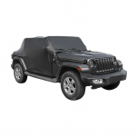 Veekindel iga ilmaga tuuleklaasi p&auml;ikesevari, nahast auto kate sobib Jeep Wrangler JL 4-ukselise versiooni 2018-2023 v&auml;listarvikutele must