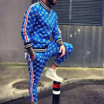 BB Letter digitaalne tr&uuml;kkimine Mood meeste komplekt T&auml;navar&otilde;ivad vabaaja komplekt t&otilde;mblukuga mantel Meeste top Splicing Slim Fit p&uuml;ksid XXL
