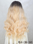 MISSQUEEN pikk laineline tumeblond parukas naistele pitsilised eesmised parukad Loomuliku v&auml;limusega keskosa lokkis parukas Kuumakindlad s&uuml;nteetilised parukad igap&auml;evaseks peol kasutamiseks 60cm