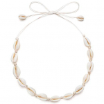 Bohemia k&auml;sitsi valmistatud Natural Shell kaelakee vaha n&ouml;&ouml;r Naiste Choker Charm ehted must