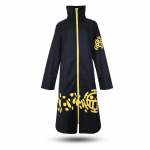 Jaapani anime kaks aastat hiljem &Uuml;KS T&Uuml;K Trafalgar Law Cosplay Kost&uuml;&uuml;mid Must Mantel Suures Suuruses T&otilde;mblukuga R&uuml;&uuml; kollektsioon Kingitus Anime Kost&uuml;&uuml;mid M