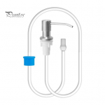 Roostevabast terasest valamu seebi dosaator koos 100 cm pikendustoruga pressiga k&ouml;&ouml;gi t&ouml;&ouml;laud Sisseehitatud valamu n&otilde;udepesumasina vedelseebi doseerimispumba pea h&otilde;be