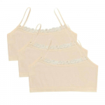 3 PC Laste aluspesu Rinnahoidja Puuvillane T&uuml;drukute Rinnahoidja Pehme Puberteedieas T&uuml;drukute Treeningrinnahoidjad Solid Kids T&uuml;drukute Vest K&auml;rpi Rinnahoidja One size