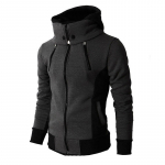 Uus kvaliteetne mood meeste soojad tuulejakid talvejope Slim Fit kapuutsiga jakid 2XL