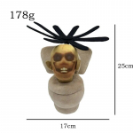 1/6/12 TK Skibidi tualett pl&uuml;&uuml;sist m&auml;nguasi, titan, teler, mees, boss, tualett Multifilmi nukud, t&auml;idisega pehme nukk, j&otilde;ulukingitus lastele s&uuml;nnip&auml;evaks