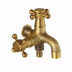 Seinakinnitus Bibcock Antiik messingist Retro v&auml;ike basseini kraan Dekoratiivne v&auml;liaiasegisti pesumasin Mopp k&uuml;lma veega WC kraanid