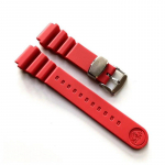 Silikoonist kellarihm SEIKO Water Ghost SPR009 pehme veekindel k&auml;ev&otilde;ru sukeldumisrihm, muldkella r&otilde;ngas, pannal 20 mm 22 mm Red 20mm with logo