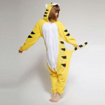 Kigurumi Animal Cosplay kapuutsiga kombinesoon pidžaama meeste naiste pikkade varrukatega talvine soe Rompe magamisriided Panda Lion, leopard, elevant, sebra, tiiger cosplay XL