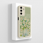 Telefoni&uuml;mbris Samsung Galaxy A15 A 15 4G 5G kate, luksuslik moodne disain matt must ruudukujuline kvaliteetne pehme vedel silikoonkest Samsungi kaitseraua jaoks Samsung A15