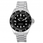 Edox Neptunian Grande Reserve Date Must sihver Automaatne Sukelduja 808013NMNIN 300M Meeste k&auml;ekell must