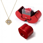 &Otilde;una ehtekarp kaelakeega igavese roosiga t&uuml;drukule ema s&otilde;brap&auml;eva kingitusteks