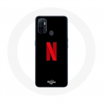 Oppo A53 &uuml;mbris Netflix Logo punane must taust