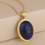 lapis Lazuli v&auml;&auml;riskivist h&otilde;bedast k&auml;sitsi valmistatud disainerkaelakee, 925 naela h&otilde;be, moeehted, s&uuml;nnip&auml;evaehted, kollase kullaga kaelakee 18 inch