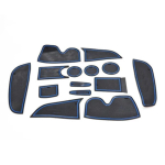 My Good Car Car Rubber Mat Gate Slot Pad Door Pad Non-slip Mats Car Decoration Gate Slot Pad for Citroen C3-XR Car styling 14 sinine