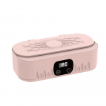 Ultraheli puhastaja prillide puhastusvahend ehete kellade jaoks Hambaproteeside ultrahelipuhastusvahend k&otilde;rgsagedusliku vibratsiooniga pesumasin roosa