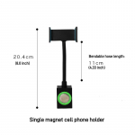 360&deg; p&ouml;&ouml;rlev vibratsioonivastase magnetiga fikseeritud mobiiltelefonihoidik 1 tk Mitme spetsifikatsiooniga valikuline universaalne mobiiltelefonihoidik &otilde;mblusmasinale